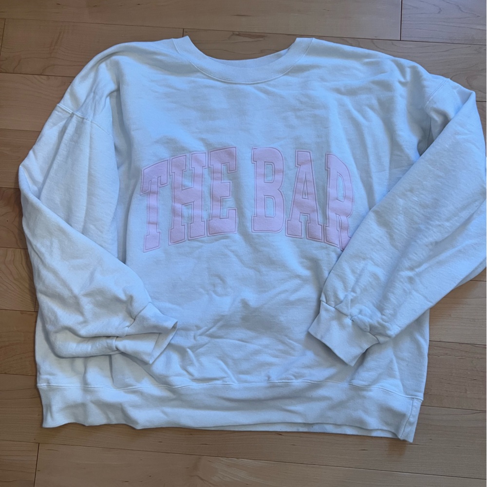 THE BAR varsity crewneck